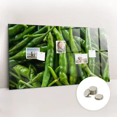 Tablă magnetică pentru copii model ardei verde