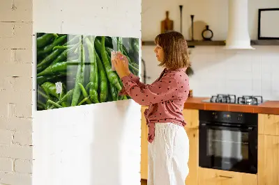 Tablă magnetică pentru copii model ardei verde