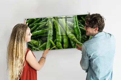 Tablă magnetică pentru copii model ardei verde