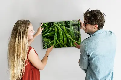 Tablă magnetică pentru copii model ardei verde