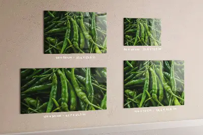 Tablă magnetică pentru copii model ardei verde