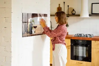 Tablă magnetică în formă de sticlă de vin