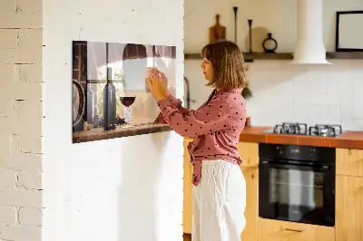 Tablă magnetică în formă de sticlă de vin