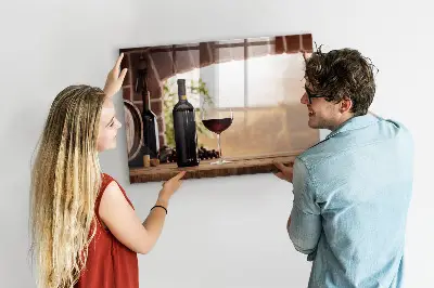 Tablă magnetică în formă de sticlă de vin