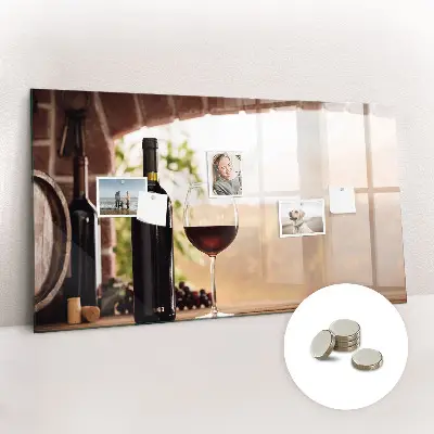 Tablă magnetică în formă de sticlă de vin