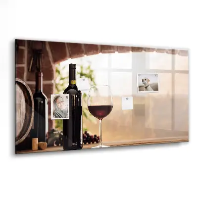 Tablă magnetică în formă de sticlă de vin