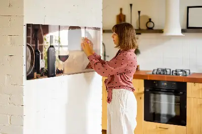 Tablă magnetică în formă de sticlă de vin
