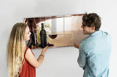 Tablă magnetică în formă de sticlă de vin