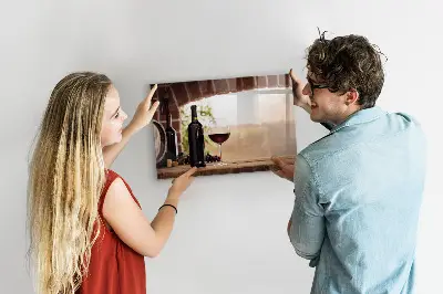 Tablă magnetică în formă de sticlă de vin