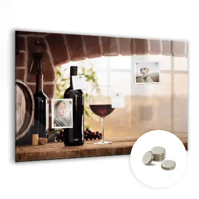 Tablă magnetică în formă de sticlă de vin