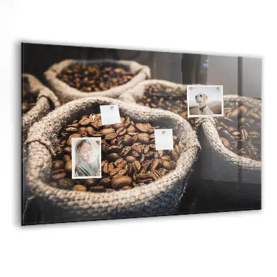 Tablă magnetică în formă de sac de cafea