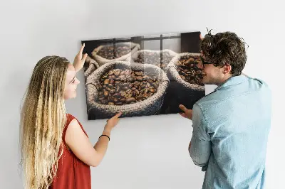 Tablă magnetică în formă de sac de cafea