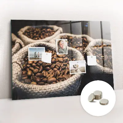 Tablă magnetică în formă de sac de cafea