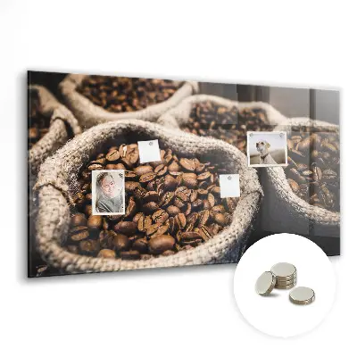 Tablă magnetică în formă de sac de cafea