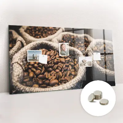 Tablă magnetică în formă de sac de cafea