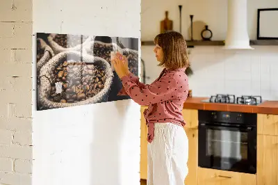 Tablă magnetică în formă de sac de cafea