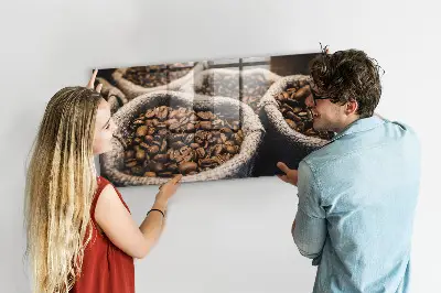 Tablă magnetică în formă de sac de cafea