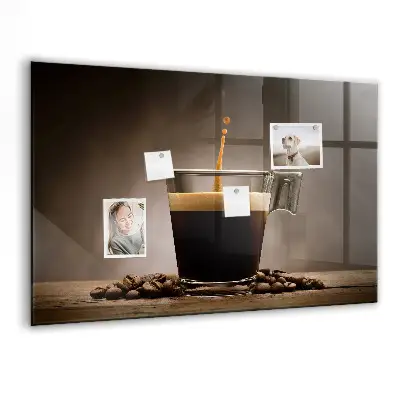 Tablă magnetică O ceașcă de cafea