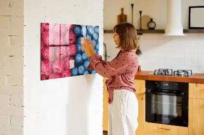 Tablă magnetică cu model cu fructe de pădure și zmeură