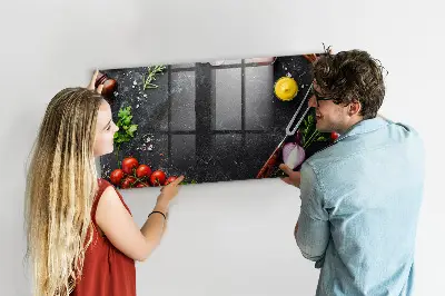 Tablă magnetică Legume pe tejghea