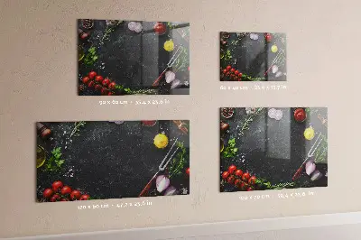 Tablă magnetică Legume pe tejghea