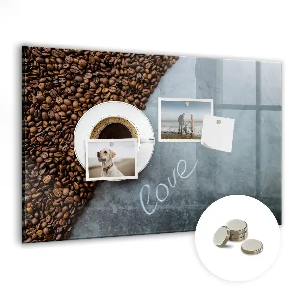 Tablă magnetică pentru copii în formă de ceașcă de cafea