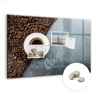 Tablă magnetică pentru copii în formă de ceașcă de cafea