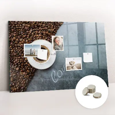 Tablă magnetică pentru copii în formă de ceașcă de cafea