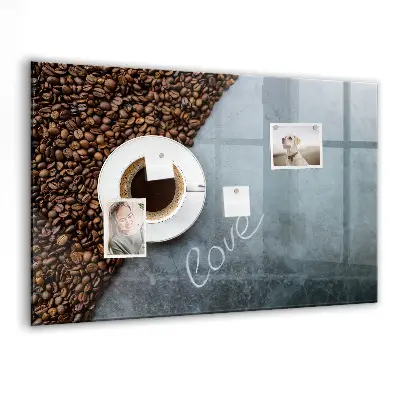 Tablă magnetică pentru copii în formă de ceașcă de cafea