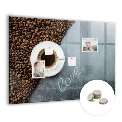 Tablă magnetică pentru copii în formă de ceașcă de cafea