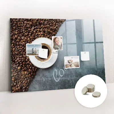 Tablă magnetică pentru copii în formă de ceașcă de cafea