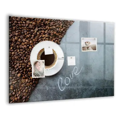 Tablă magnetică pentru copii în formă de ceașcă de cafea