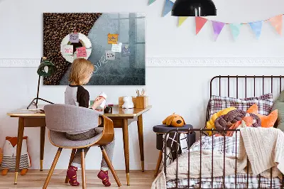 Tablă magnetică pentru copii în formă de ceașcă de cafea