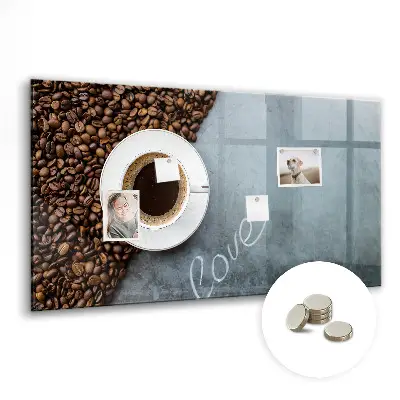 Tablă magnetică pentru copii în formă de ceașcă de cafea