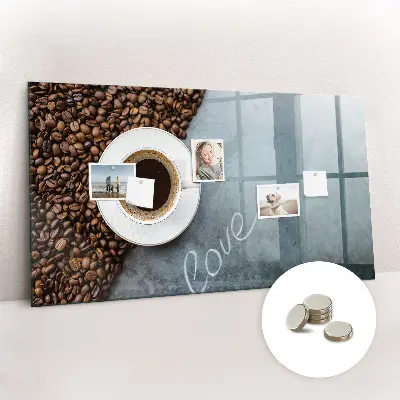 Tablă magnetică pentru copii în formă de ceașcă de cafea