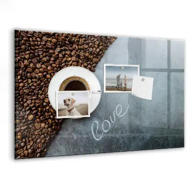 Tablă magnetică pentru copii în formă de ceașcă de cafea