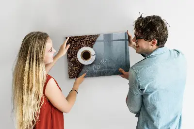 Tablă magnetică pentru copii în formă de ceașcă de cafea