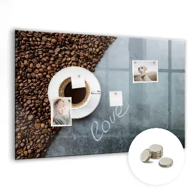 Tablă magnetică pentru copii în formă de ceașcă de cafea