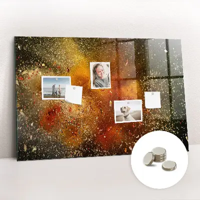Tablă magnetică pentru copii cu design abstract cu condimente