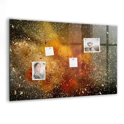 Tablă magnetică pentru copii cu design abstract cu condimente