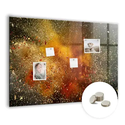 Tablă magnetică pentru copii cu design abstract cu condimente