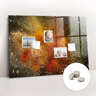 Tablă magnetică pentru copii cu design abstract cu condimente