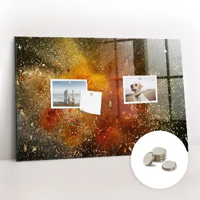 Tablă magnetică pentru copii cu design abstract cu condimente