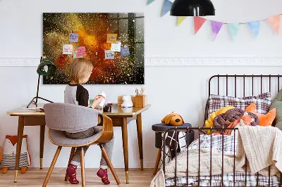 Tablă magnetică pentru copii cu design abstract cu condimente