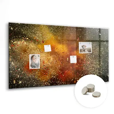 Tablă magnetică pentru copii cu design abstract cu condimente