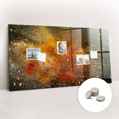 Tablă magnetică pentru copii cu design abstract cu condimente