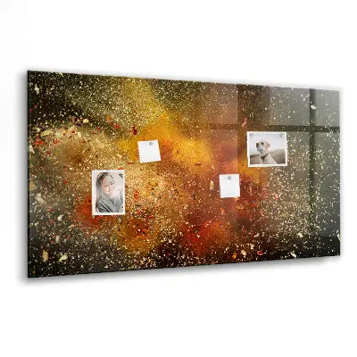 Tablă magnetică pentru copii cu design abstract cu condimente