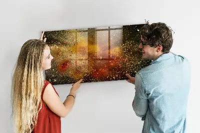 Tablă magnetică pentru copii cu design abstract cu condimente