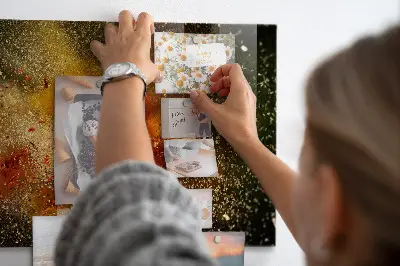 Tablă magnetică pentru copii cu design abstract cu condimente