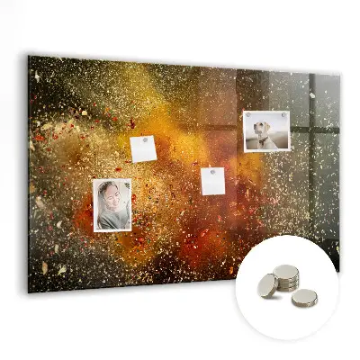 Tablă magnetică pentru copii cu design abstract cu condimente